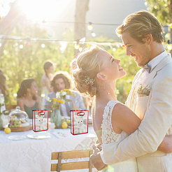 Прямоугольные пластиковые прозрачные подарочные пакеты ABAG-WH0048-21B