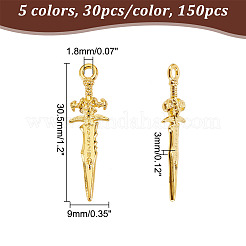 Подвески из сплава 150шт 5 цветов FIND-GL0001-30