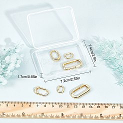 6 шт. 3 стильных латунных пружинных затворных кольца DIY-SC0019-62