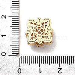 Многожильные звенья из прозрачного кубического циркония из латуни&nbsp;KK-Z131-09G