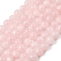 Натуральный мадагаскар розовый кварц бисер пряди&nbsp;G-B167-A05-10mm