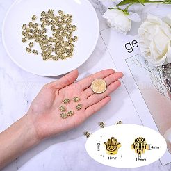 Сплавочные овальные бусины тибетского стиля &nbsp;TIBEB-PH0004-57