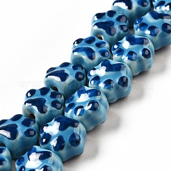 Ручной печатный шарики фарфора&nbsp;PORC-F005-02A