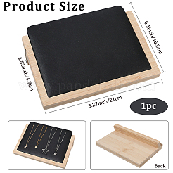 Деревянный органайзер для ожерелий с наклонной спинкой&nbsp;AJEW-WH20033-046B