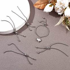 10шт регулируемый слайдер из нержавеющей стали 304 браслет/браслеты боло изготовление STAS-BBC0001-63P