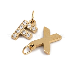 26 шт. подвески из нержавеющей стали 304 с микропаве из прозрачных кубических цирконий&nbsp;STAS-G359-08G