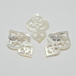 Естественно перламутр оболочки подвески SSHEL-L002-05