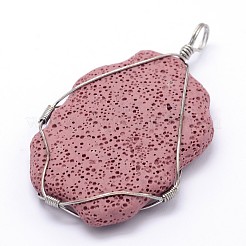 Самородки синтетическая лава большие подвески&nbsp;G-L155-08G