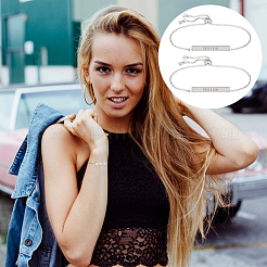 Набор для самостоятельного изготовления браслетов из нержавеющей стали 304 с пустыми звеньями и браслетов-манжет из нержавеющей стали DIY-UN0056-22