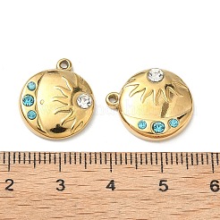 Подвески из нержавеющей стали 304 со стразами&nbsp;STAS-L308-06G