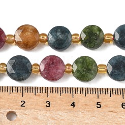 Натуральные разноцветные турмалиновые бусины G-G271-C02-10mm