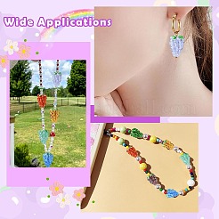 10шт 10 цвета бусины лэмпворк ручной работы&nbsp;LAMP-CJ0002-77