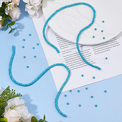 1 нить синтетических бирюзовых бусин&nbsp;G-FH0002-59C