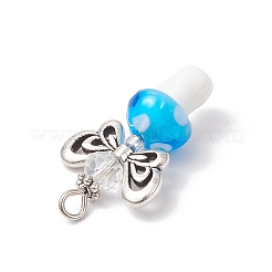 Бусины ручной работы лэмпворк с подвесками из стеклянных бусин PALLOY-MZ00697