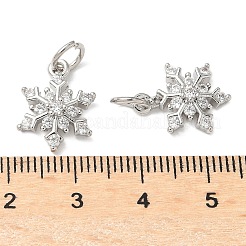 Латунные подвески с микропаве из кубического циркония с подвесным кольцом KK-A254-24P