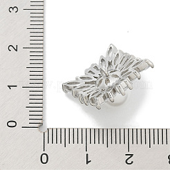 Стойка покрытие латунные микропаве прозрачные кубические циркониевые кнопки KK-K293-01A-P