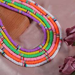 Комплект ожерелья из бисера Heishi Surfer из полимерной глины NJEW-SW00031