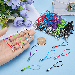 180 шт. 6-цветный полиэстеровый шнур для изготовления мобильных петель AJEW-GF0008-55
