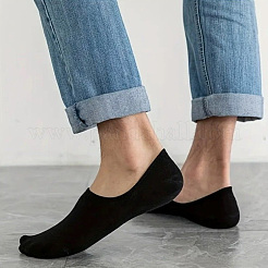 Носки-лодочки из поликоттона с противоскользящим покрытием&nbsp;AJEW-WH20054-023B