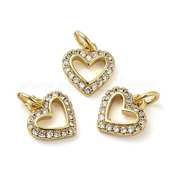 Латунные микро проложить кубического циркония подвески&nbsp;KK-E048-11G