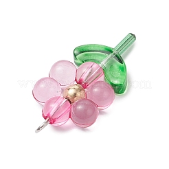 Цветочные прозрачный акрил подвески&nbsp;PALLOY-JF03719-02