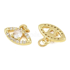 Латунные микропаве прозрачные кубические циркониевые подвески&nbsp;KK-D218-25G-03