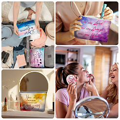 10 шт. 10 стиля полиэстеровых холщовых косметичек ABAG-TN0001-01