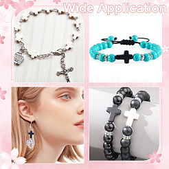 200шт 2 стиля синтетические бирюзовые бусины G-HY0001-50