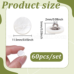 60 шт. пуговицы из сплава с 1 отверстиями BUTT-NB0002-06