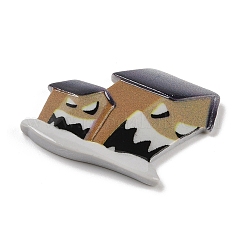 Кабошоны из непрозрачной смолы для Хэллоуина&nbsp;RESI-M044-01G