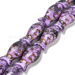 Синтетических нитей бирюзовые бусы TURQ-F019-01A