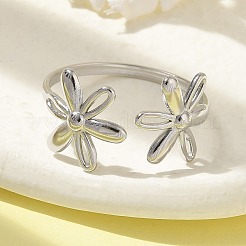 Кольцо-манжета из нержавеющей стали 304 для женщин&nbsp;RJEW-M025-05P