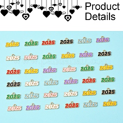 48шт 8 цвета сплава эмалевые подвески&nbsp;ENAM-FS0002-41