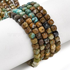 Бусины из натуральной бирюзы  G-G294-B01-4x4mm