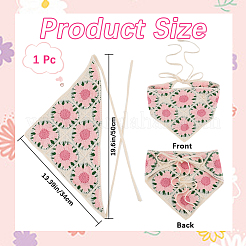 Хлопковый трикотажный треугольный платок&nbsp;AJEW-WH20001-82D