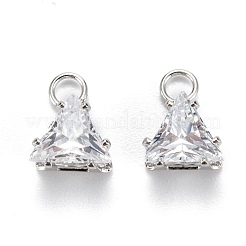 Медные прозрачные кубические циркониевые подвески&nbsp;ZIRC-G170-15P