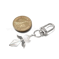 3 шт. подвесные украшения в виде ангела из стекла и акрила HJEW-JM04087