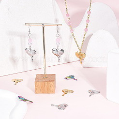 12 шт. подвески из нержавеющей стали 304 двух цветов&nbsp;STAS-UN0039-27