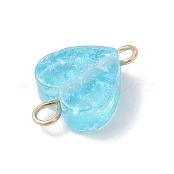 Подвески-сердечки в форме прозрачной смолы PALLOY-JF04449-01