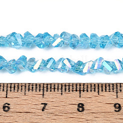 Гальванизируйте прозрачное стекло бисер нитей&nbsp;GLAA-N021-4mm-04