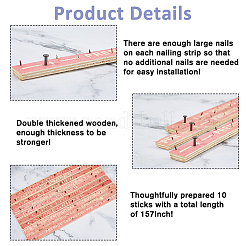 Фанерная планка для крепления гвоздей для коврового покрытия AJEW-WH0460-130