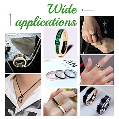 18 шт. 18 стиля 201 нержавеющая сталь рифленые кольца для пальцев STAS-UN0042-78