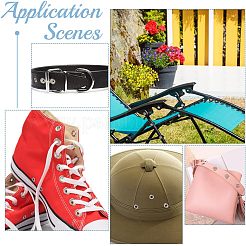 300 комплект 3-х цветных латунных люверсов со стразами DIY-NB0007-68