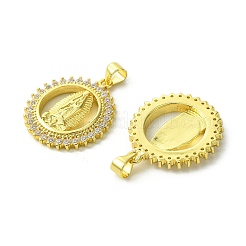 Латунные микро проложить кубического циркония подвески&nbsp;KK-H472-53E-G