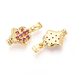 Латунные микро проложить кубического циркония подвески&nbsp;KK-N257-70G