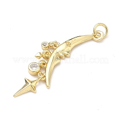 Латунные микро проложить кубического циркония подвески&nbsp;KK-P345-51G