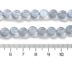 Стеклянные бусины с гальваническим покрытием  EGLA-C010-01A-PL03