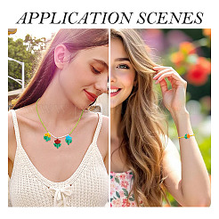 5шт 5 цвета бусины лэмпворк ручной работы&nbsp;LAMP-TA0002-15