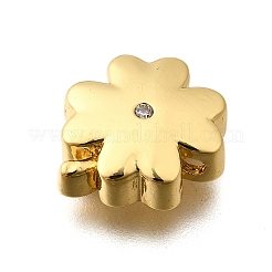 Латунные микропаве из прозрачного кубического циркония&nbsp;KK-B136-10G-02