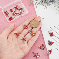 16 шт. 8 стильных подвески для соединителей из сплава с покрытием стойки&nbsp;FIND-AR0001-64